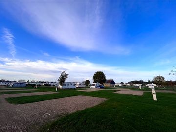 20 and 24ft hard-standing pitches.