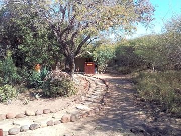 Walkway to the safari tents