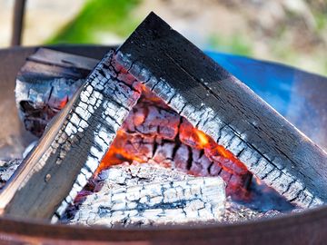 Every tent has a firepit
