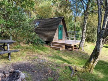 Urr wigwam set in the trees
