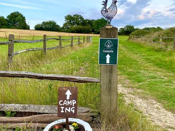 Entrance to far and away camping