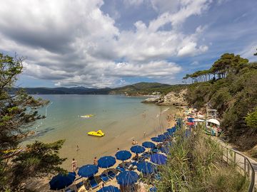 Family-friendly beach