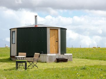 Yurt with seating area