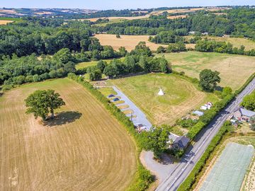 Aerial view of the site