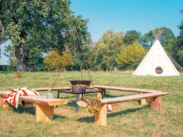 Firepit (each tipi has their own)