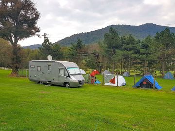 Spacious grass pitches