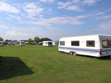 Grass touring pitch.