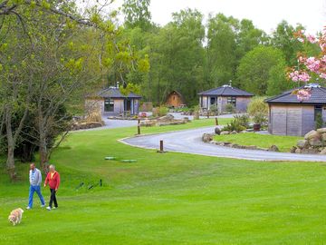 View of the cabins