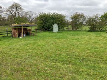 Cooking and washing shelter and eco toilet