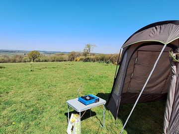 View from the camping field