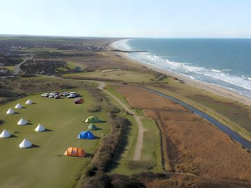 The site has views to the sea