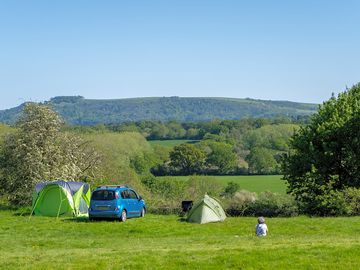 Hawthorn pitch and South Downs view