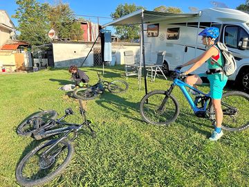 Area 1 pitch with ebike rental