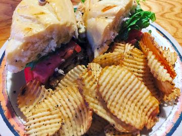 Meals served at the microbrewery
