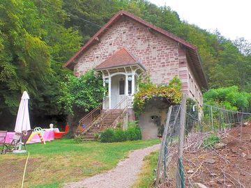 Toilets and showers are in the restored 100-year-old house