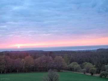 Sunsetting over cardigan bay
