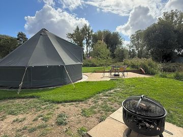 Quirky carp bell tent