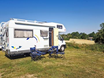 Visitor image of the Hydi parked up facing across the fields (added by manager 16 Aug 2023)