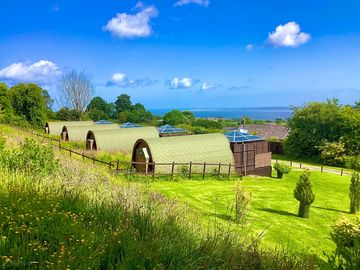 The four pods all have stunning views of the Dee estuary and beyond (added by manager 10 Jun 2022)