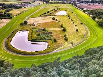 Aerial view of the racecourse