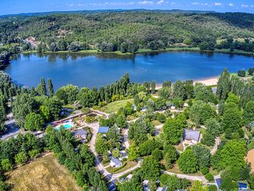 Vue aérienne du camping