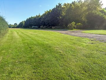 Pitches and dog-walking area