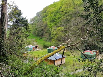 Aerial view of the yurts (added by manager 17 Jan 2023)