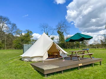 Bell tent and decking (added by manager 23 Sep 2022)