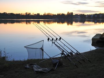 Fishing at the lake
