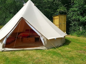 Bell tent with a private compost loo (added by manager 03 Aug 2021)