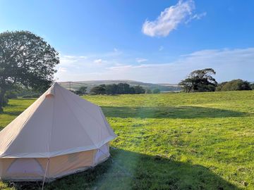 Bell tent surrounded by countryside (added by manager 30 Jul 2021)