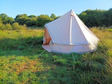 Bell tent exterior