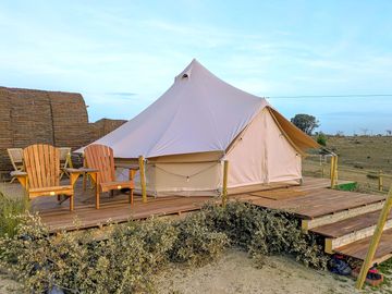 Bell tent exterior