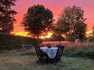 Sunrise from the steps of the Wagon