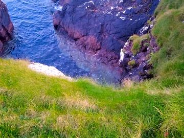 We have cliffs, please be careful.