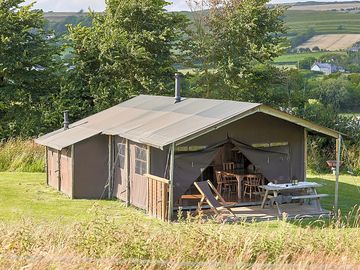 A cottage under canvas