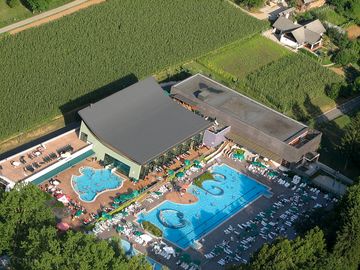 Aerial view of the wellness centre