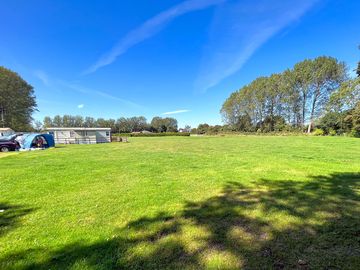 Quiet grass pitches
