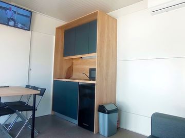 Kitchen and dining area
