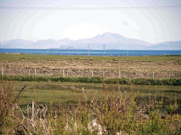 Campsite view to the treshinish isles