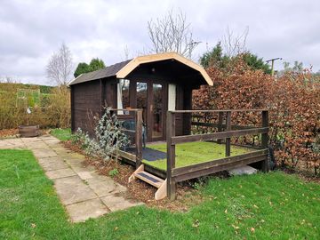 The cabin exterior