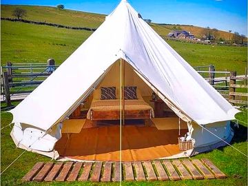 Bell tent exterior