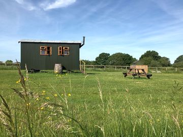 Shepherd's hut exterior