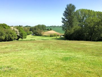Wide pitches with lovely views