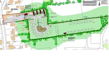 Site layout drawing, for out guests to see our entire site and numbering system