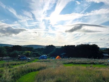Custard pitch taken from top of campsite