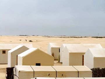 Tents overlooking the sands