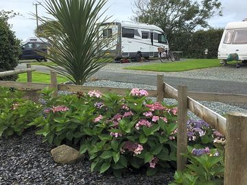One of our hard-standing touring pitches