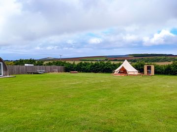 View across the site