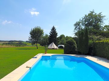 Cool off in the swimming pool